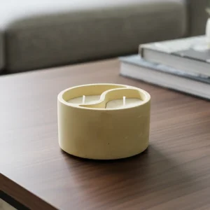 Φυτικό αρωματικό κερί σε δοχείο πορσελάνης