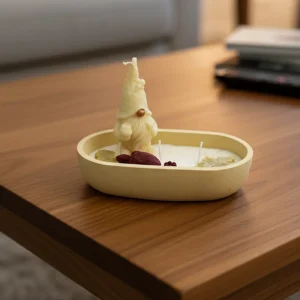 Φυτικό κερί σε δοχείο πορσελάνης 200 γρ.