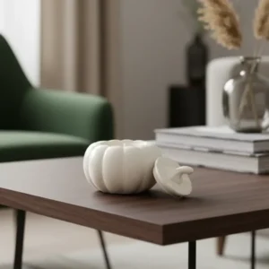 Αρωματικό φυτικό κερί σε δοχείο πορσελάνης σε σχήμα κολοκύθας 90 γρ.