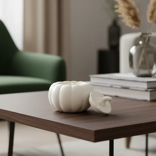 Αρωματικό φυτικό κερί σε δοχείο πορσελάνης σε σχήμα κολοκύθας 90 γρ.