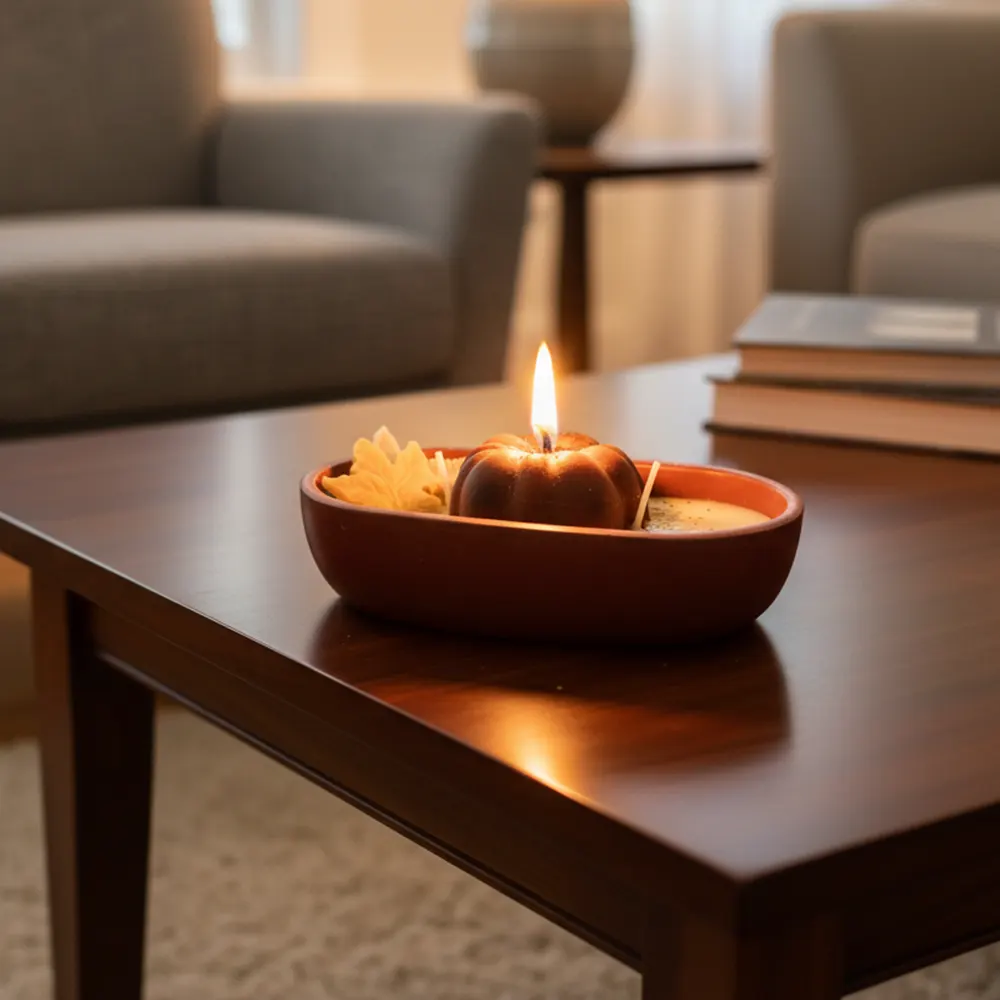 Χειροποίητη Σύνθεση Φυτικού Κεριού σε Πήλινη Σκάφη 200 γρ.