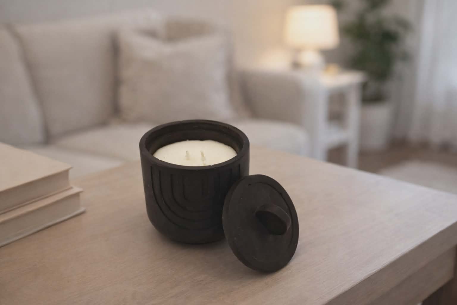 Φυτικό Αρωματικό Κερί με Ξύλινο Φυτίλι 200 γρ.