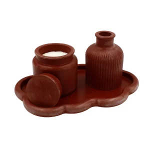 Σετ Αρωματικού Κεριού & Διακοσμητικού Μπουκαλιού με Δίσκο